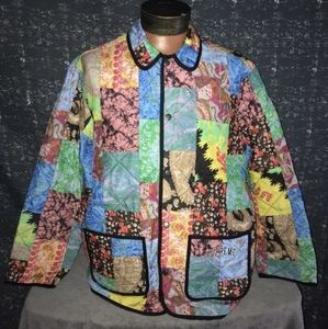 Supreme reversible patchwork quilted jackets XL
